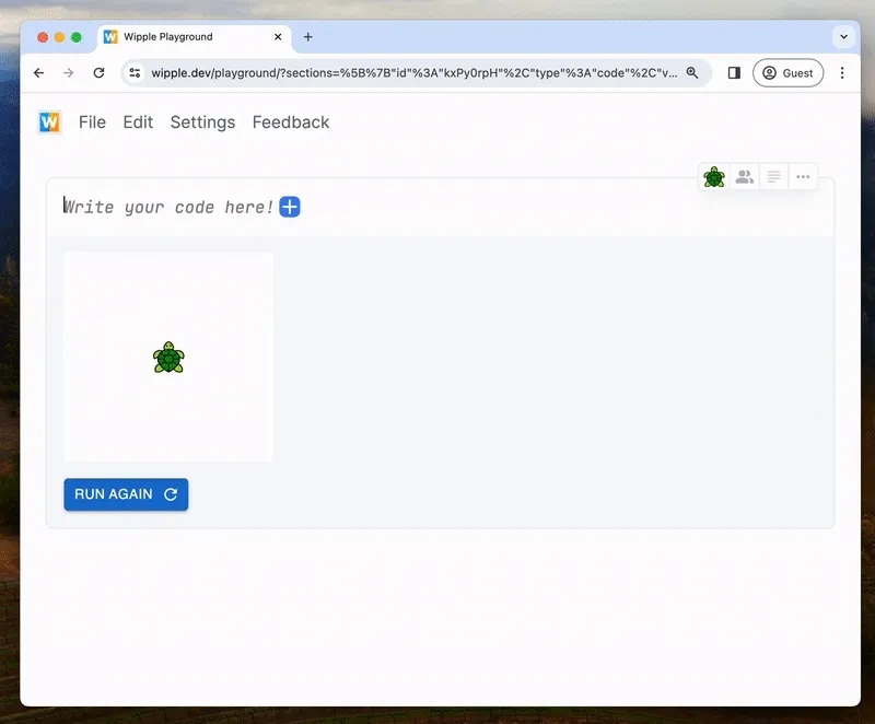 Animation showing alternatives in Wipple Playground